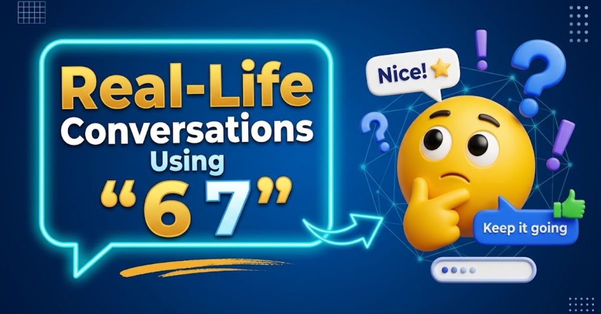 Real-Life Conversations Using “6 7”